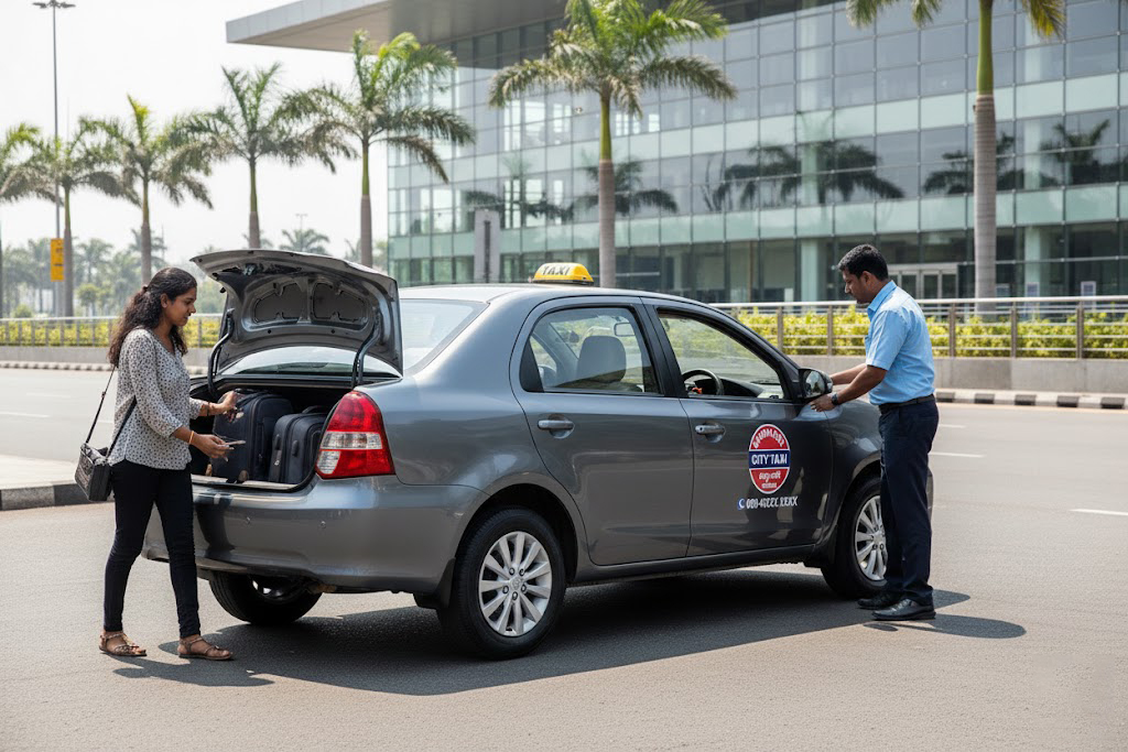 Airport pickup and drop cab service in Bangalore