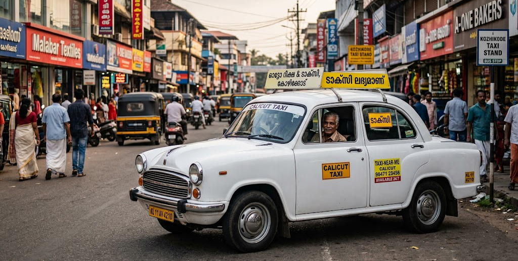 taxi near me in calicut traditional cab kozhikode city taxi service